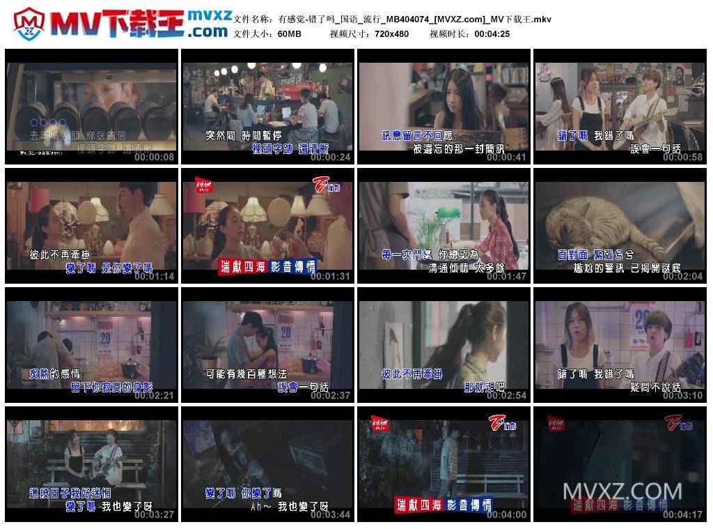 有感觉-错了吗_国语_流行_MB404074